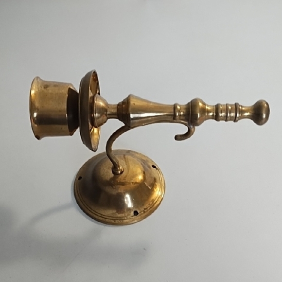 Vintage Gatco Solid Brass Wall Candle Holder Accent - Picture 4 of 10